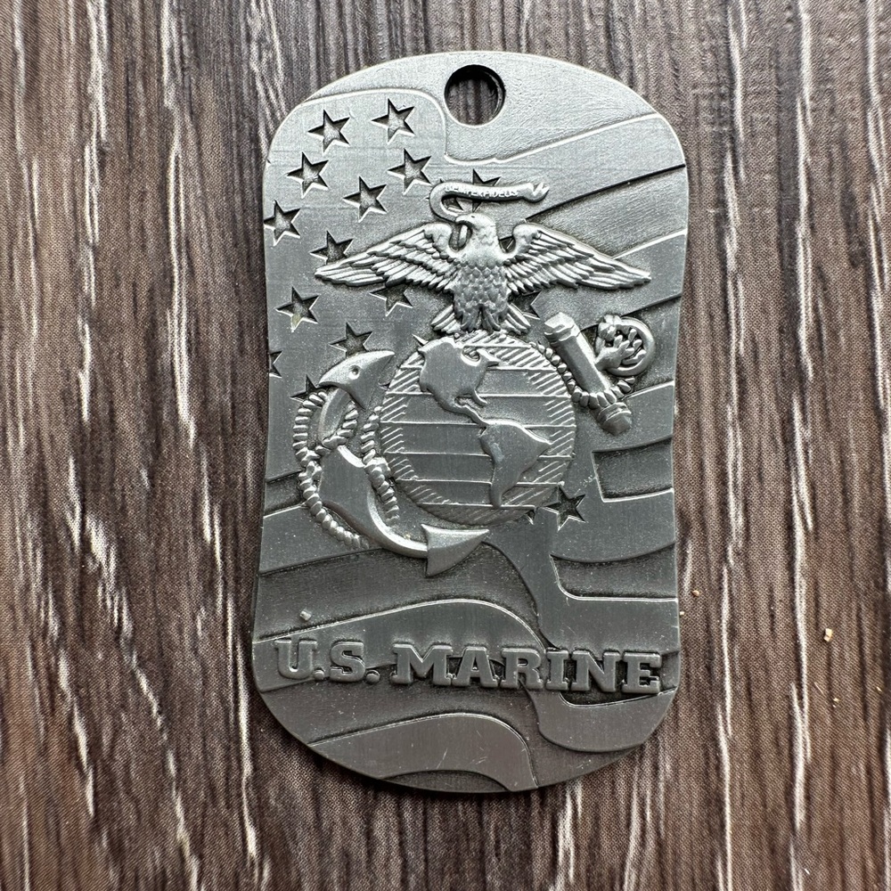Shields of Strength USMC Marines Prayer Dog Tag Joshua 1:9 - Picture 4 of 5